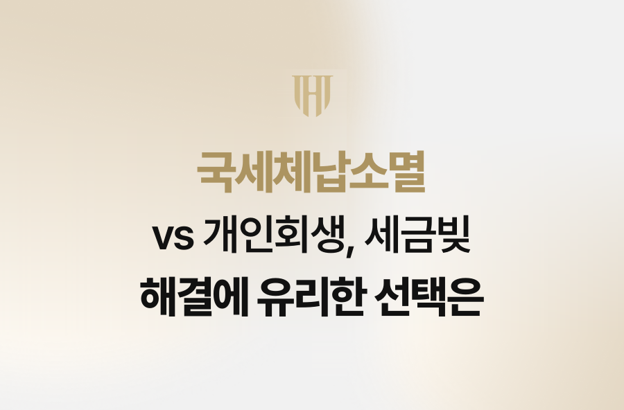 국세체납소멸 vs 개인회생, 세금빚 해결에 유리한 선택은